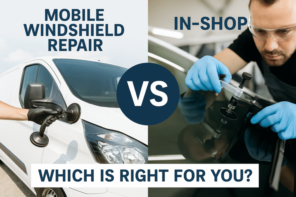 Mobile Windshield Repair vs In Shop