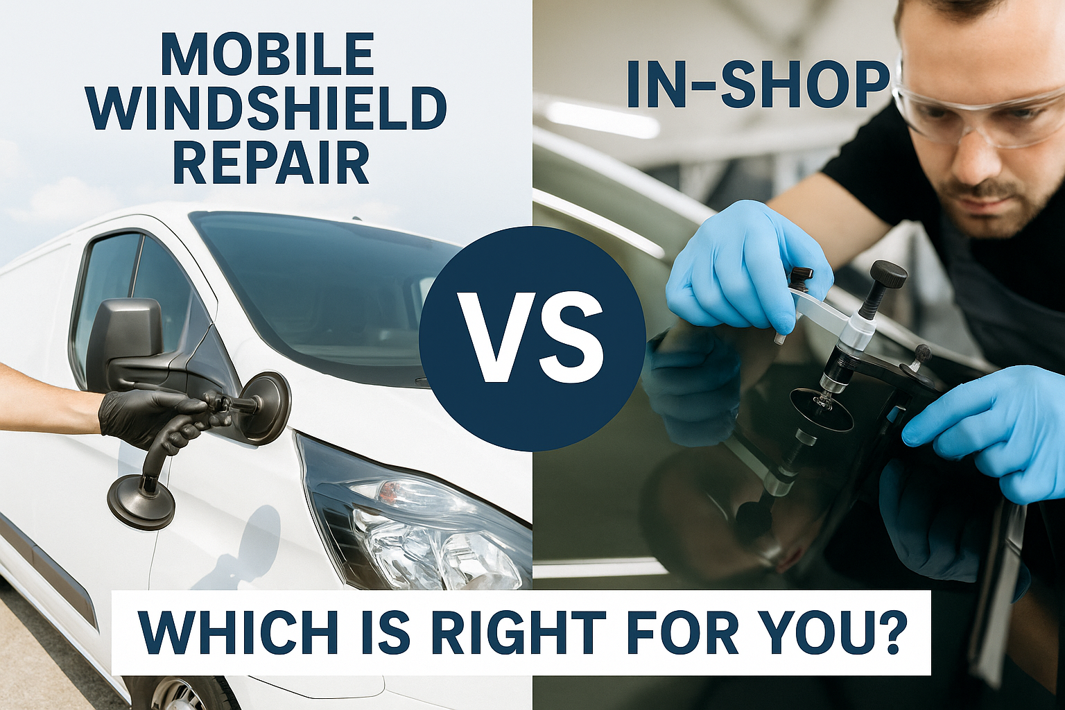 Mobile Windshield Repair vs In Shop